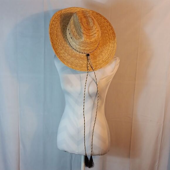 Wide Brim Straw Western Hat - Picture 6 of 6